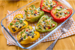 Chicken and Vegetable Stuffed Peppers